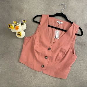 Katrina Crop Vest Top in Dried Rose NWT Size 12 Large Pink 💕